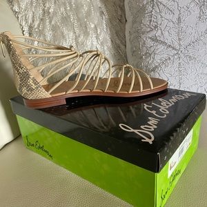Sam Edelman beige snake print gladiator style. Never worn!
